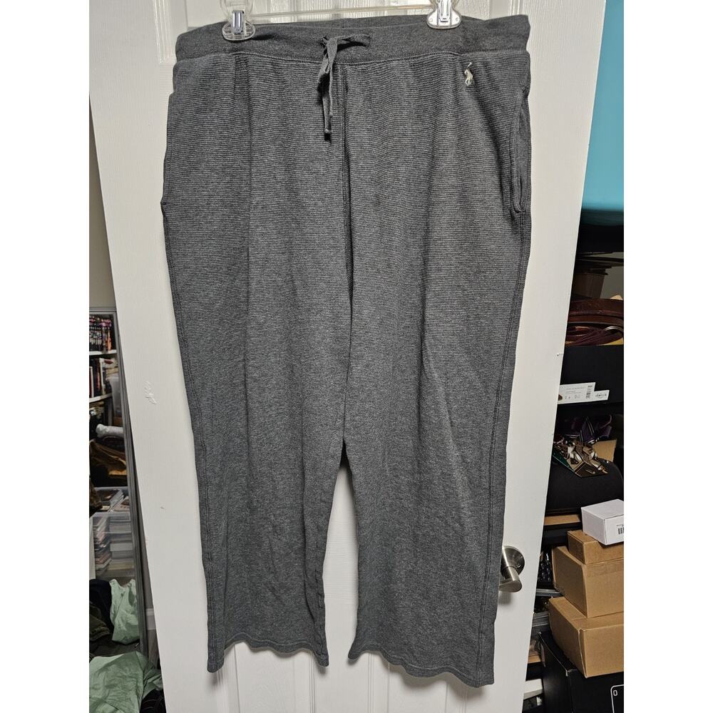Polo Ralph Lauren Pajama Pants Mens L Gray Lounge Cotton PJs Sleepwear